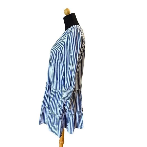 TUCKERNUCK POMANDER PLACE brand Stripe Cotton Poplin Kenzo Dress Small - Picture 8 of 9